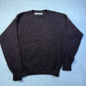 VTG 80s Le TIGRE Acrylic Knit Sweater Size Large USA Made See Pics